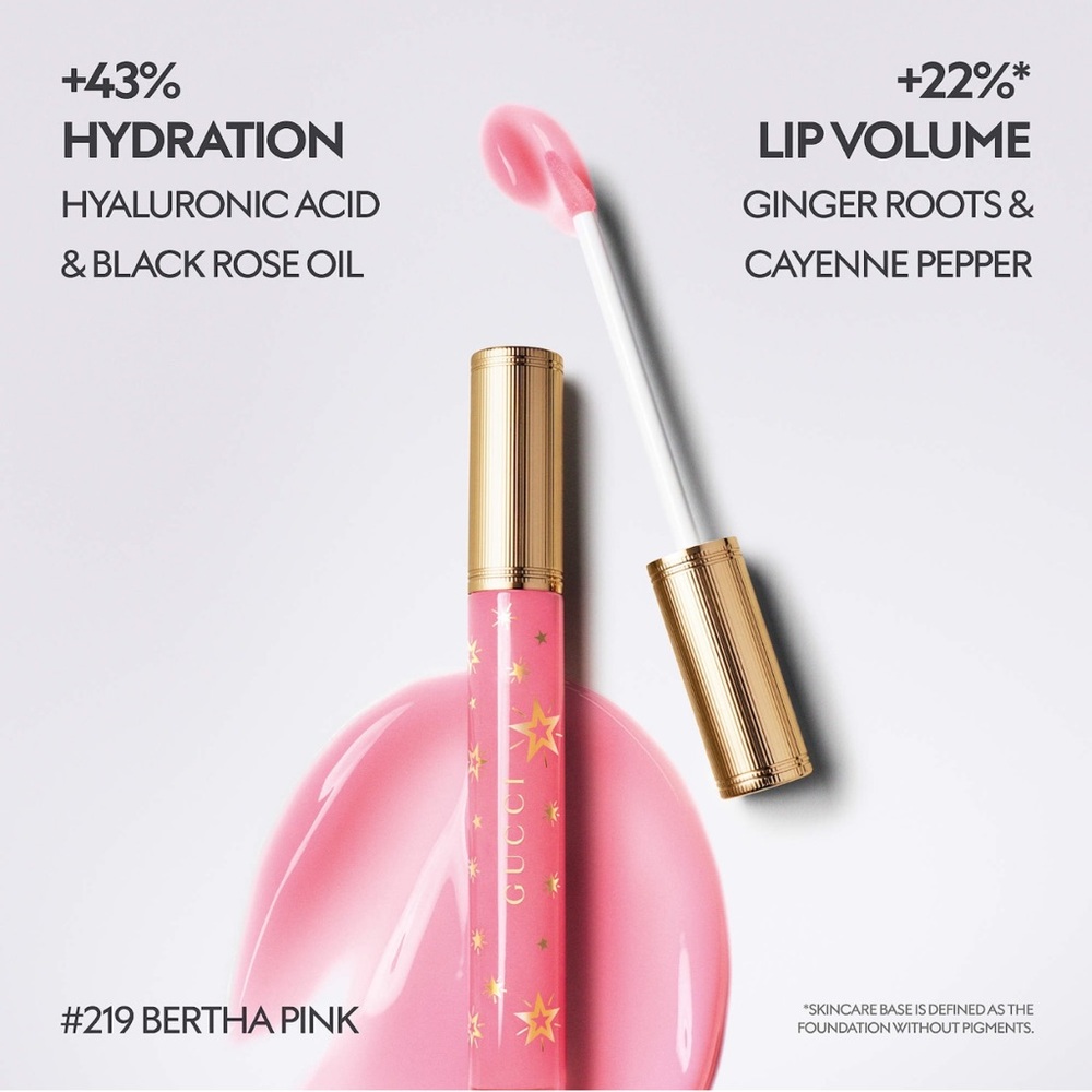 Gucci Hydrating Plumping Lip Gloss - Bertha Pink - Picture 2 of 8